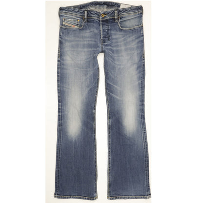 Diesel Zathan Men Blue Bootcut Regular Stretch Jeans W32 L31