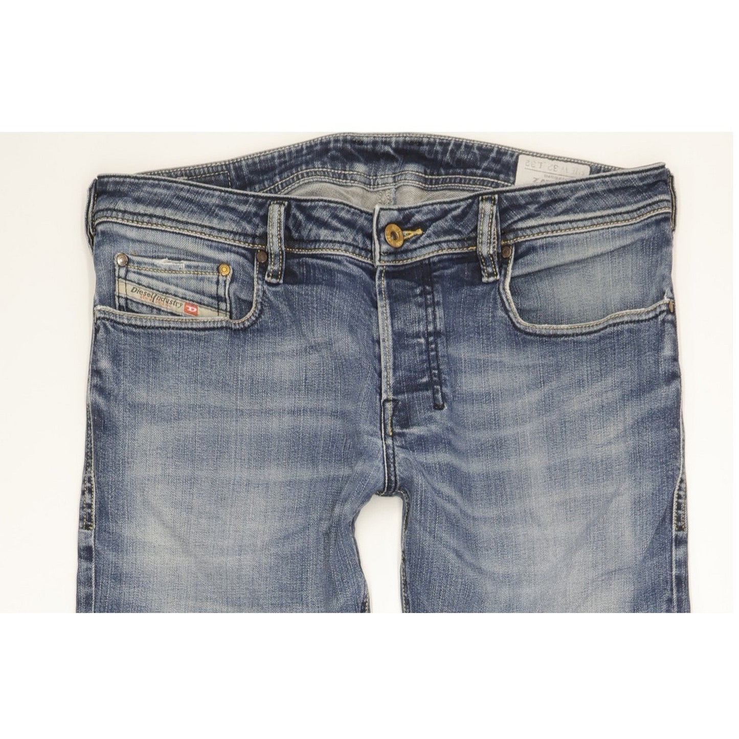 Diesel Zathan Men Blue Bootcut Regular Stretch Jeans W32 L31