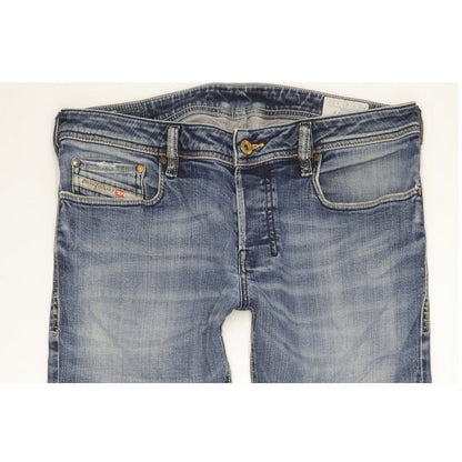 Diesel Zathan Men Blue Bootcut Regular Stretch Jeans W32 L31
