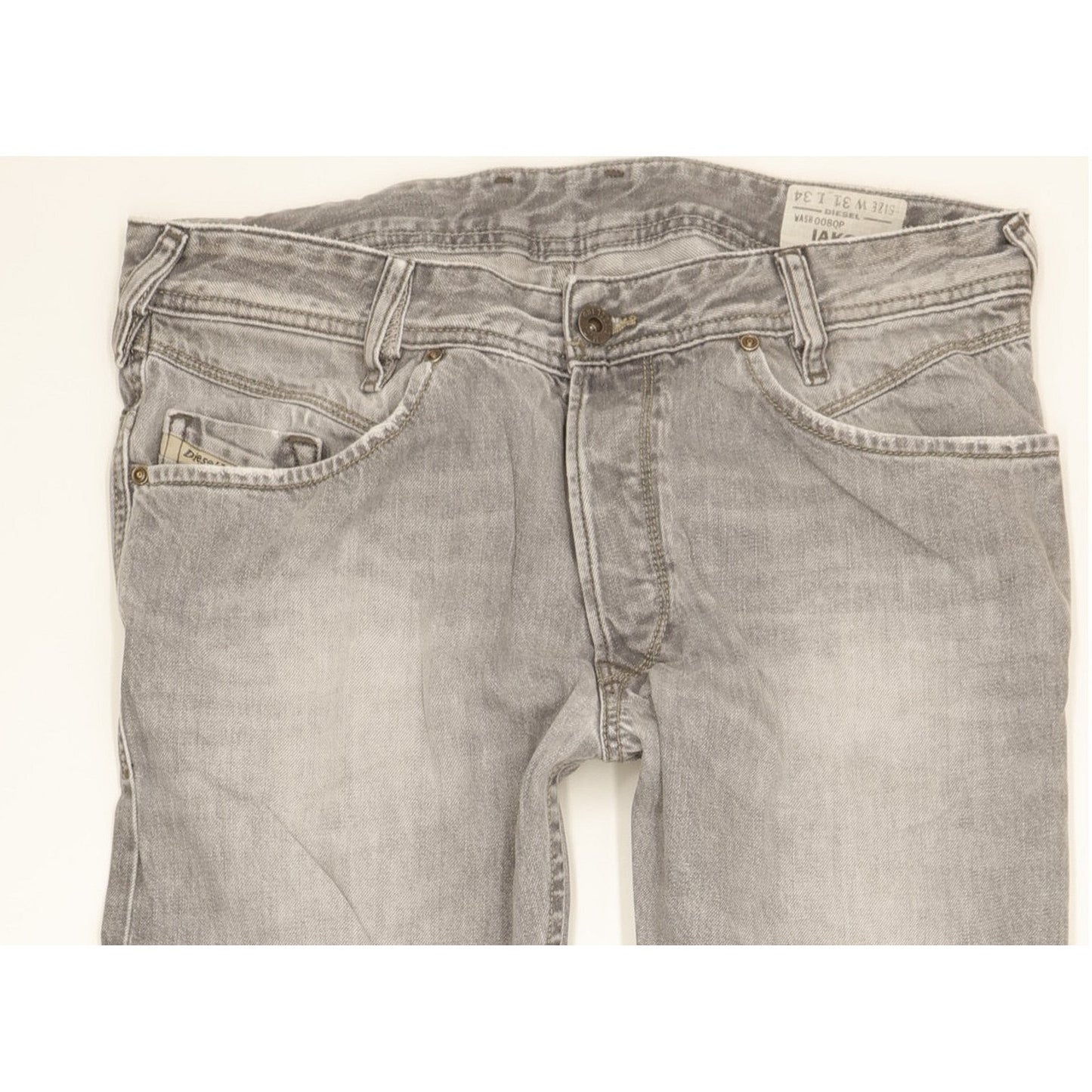 Diesel Iakop Men Grey Straight Regular Jeans W31 L34