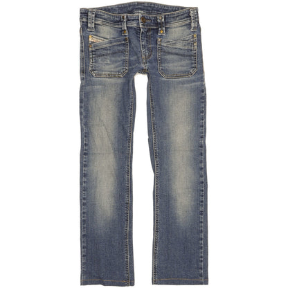 Diesel Keate Women Blue Straight Slim Stretch Jeans W28 L26
