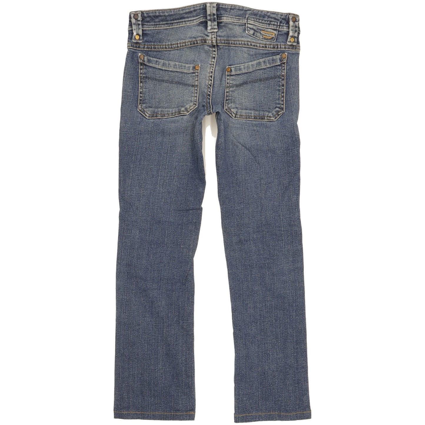 Diesel Keate Women Blue Straight Slim Stretch Jeans W28 L26