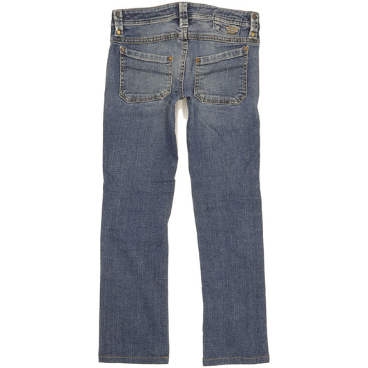 Diesel Keate Women Blue Straight Slim Stretch Jeans W28 L26