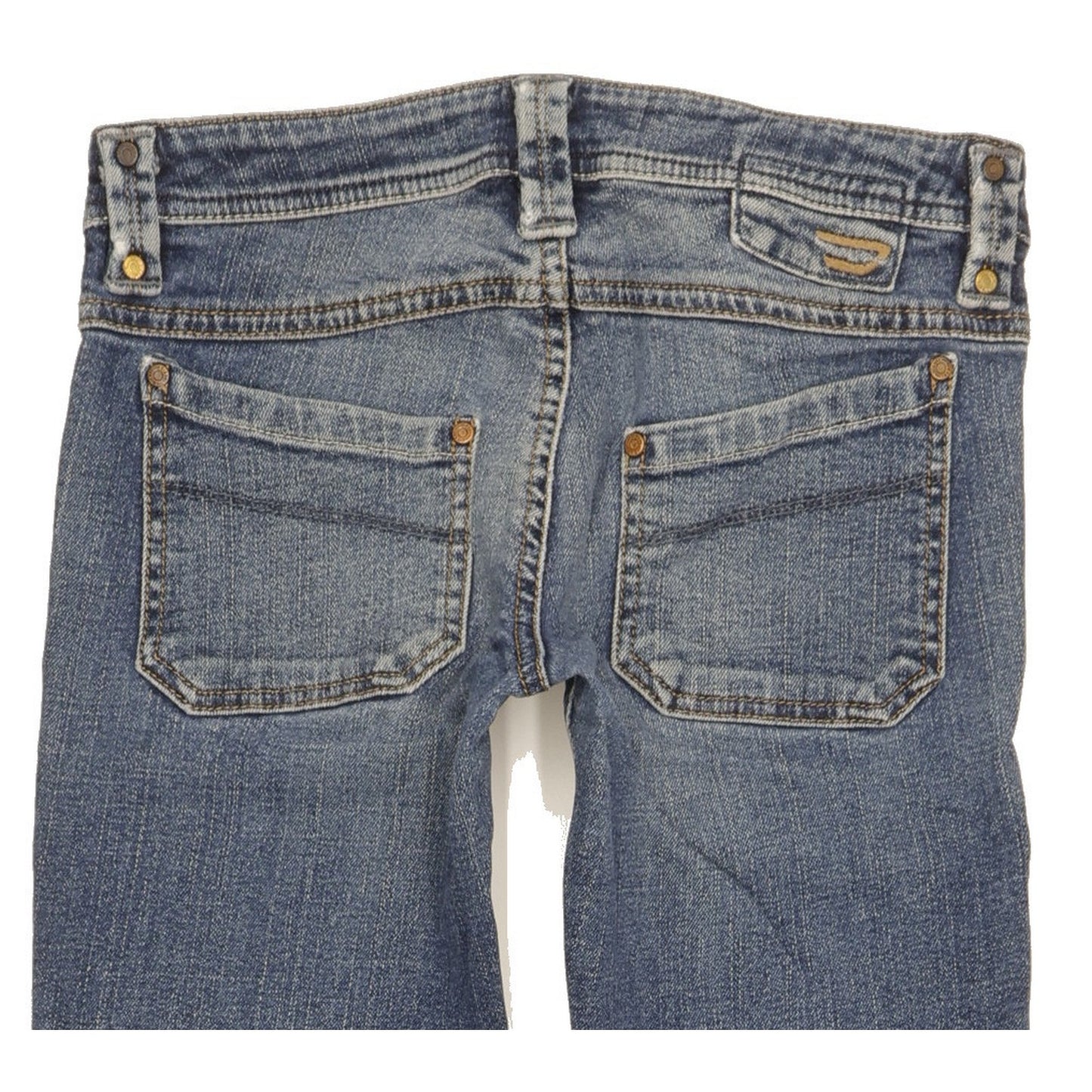 Diesel Keate Women Blue Straight Slim Stretch Jeans W28 L26