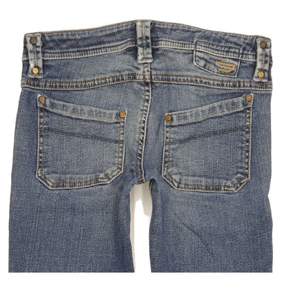 Diesel Keate Women Blue Straight Slim Stretch Jeans W28 L26