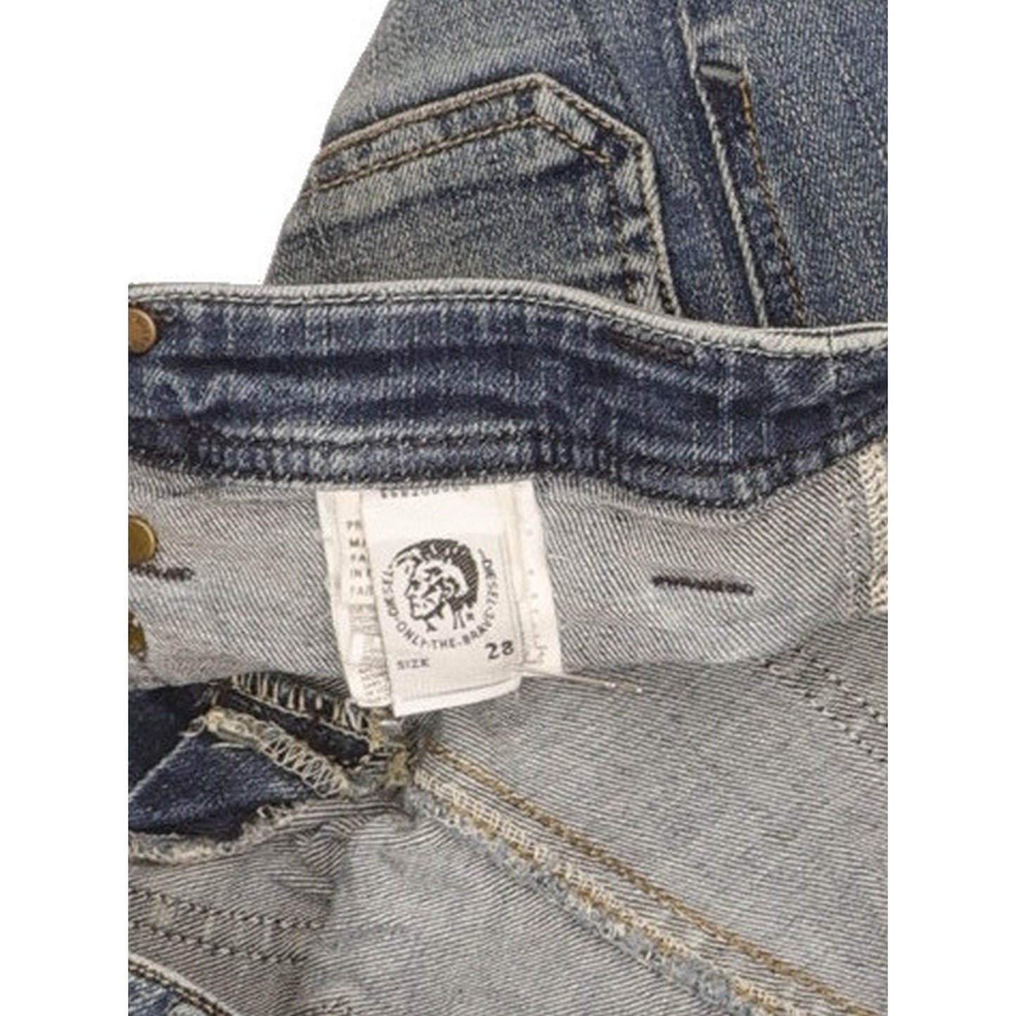 Diesel Keate Women Blue Straight Slim Stretch Jeans W28 L26