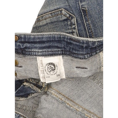 Diesel Keate Women Blue Straight Slim Stretch Jeans W28 L26