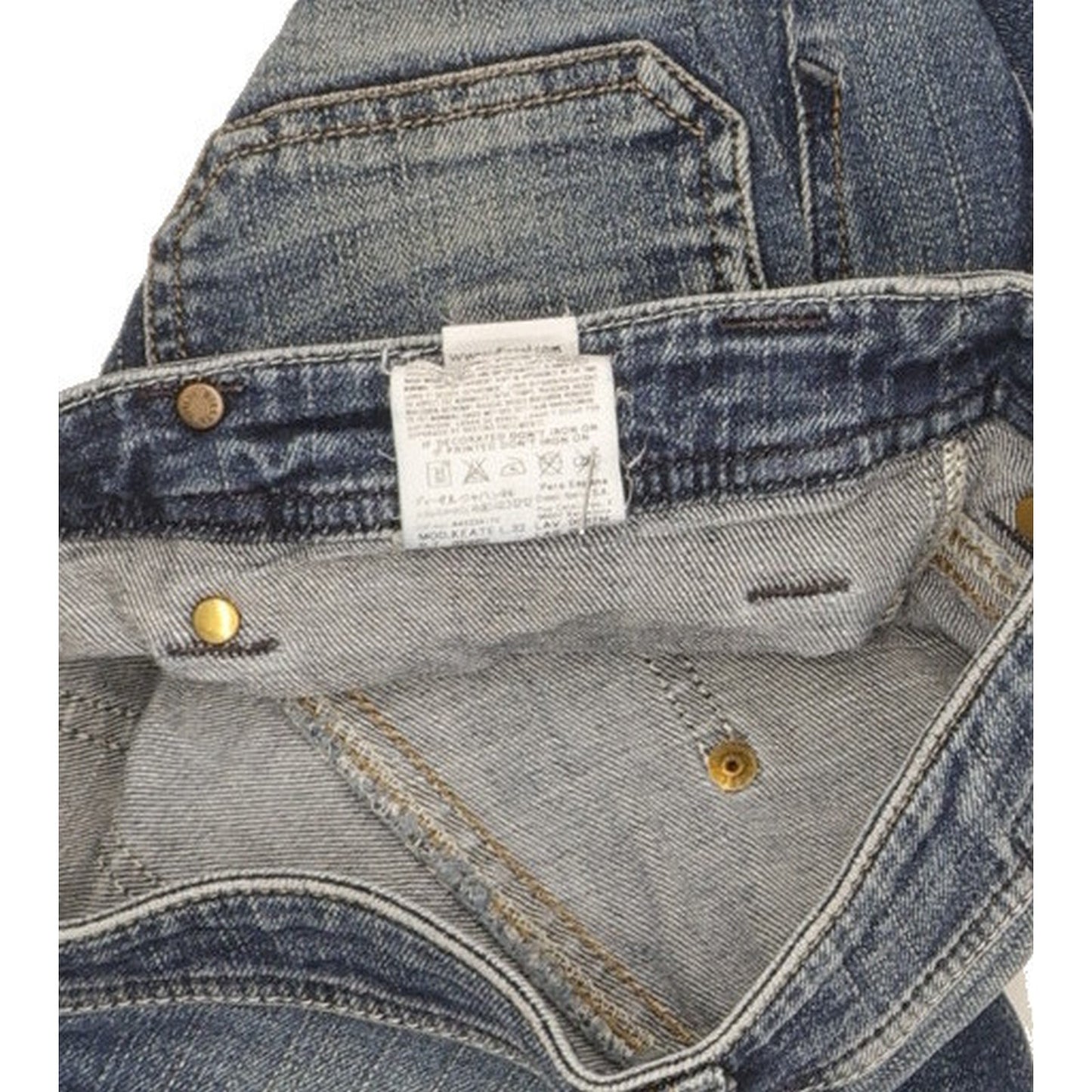 Diesel Keate Women Blue Straight Slim Stretch Jeans W28 L26