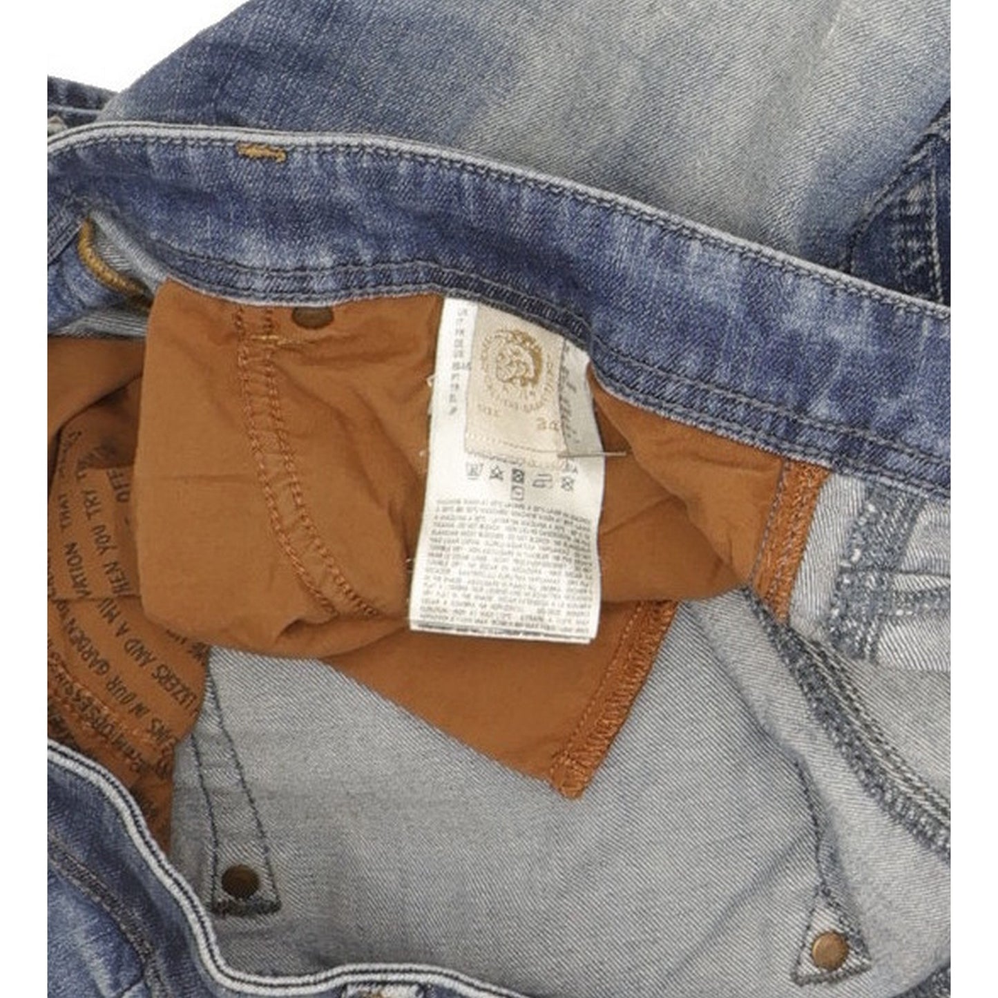 Diesel Darron Men Blue Straight Regular Stretch Jeans W34 L30
