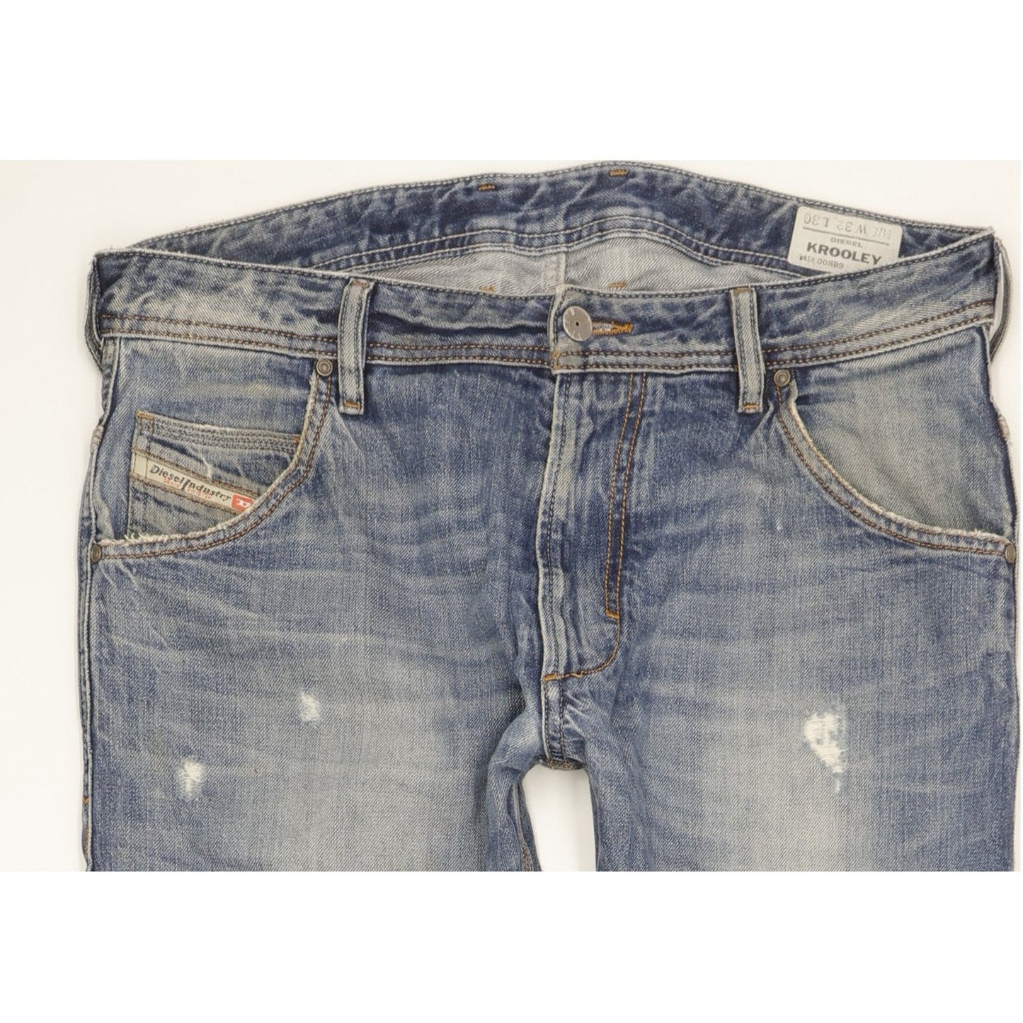 Diesel Krooley Men Blue Straight Regular Jeans W32 L30