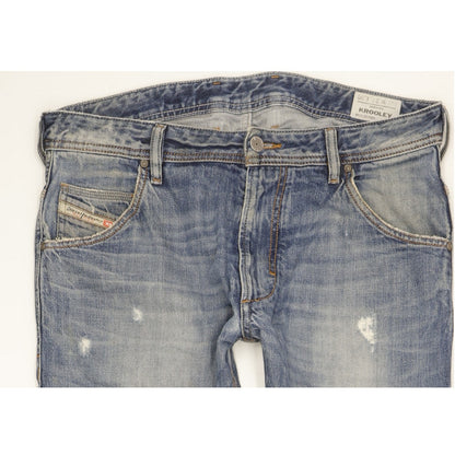 Diesel Krooley Men Blue Straight Regular Jeans W32 L30