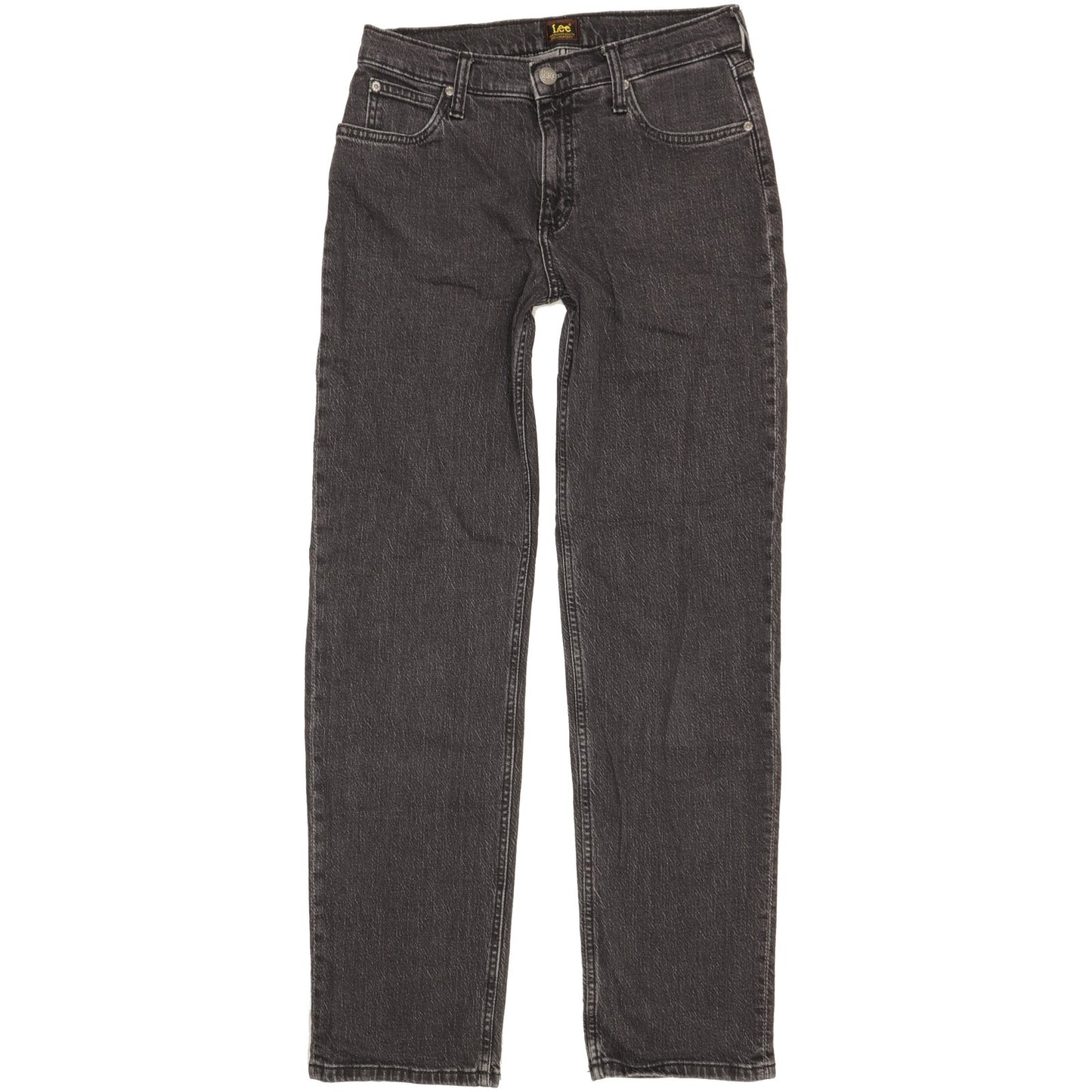 Lee Jane Women Black Straight Regular Stretch Jeans W27 L31