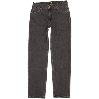 Lee Jane Women Black Straight Regular Stretch Jeans W27 L31