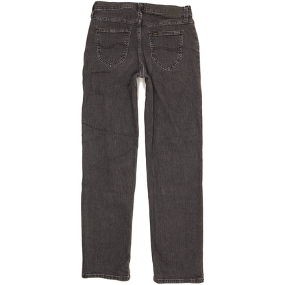 Lee Jane Women Black Straight Regular Stretch Jeans W27 L31