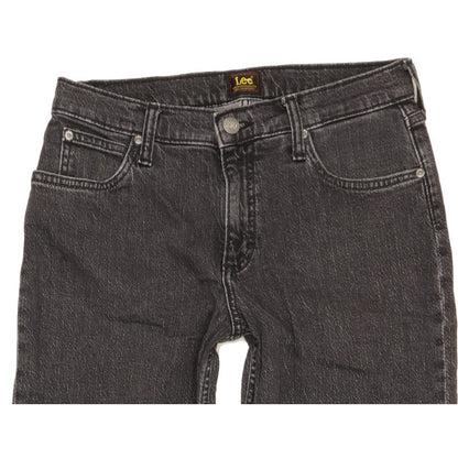 Lee Jane Women Black Straight Regular Stretch Jeans W27 L31