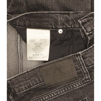 Lee Jane Women Black Straight Regular Stretch Jeans W27 L31