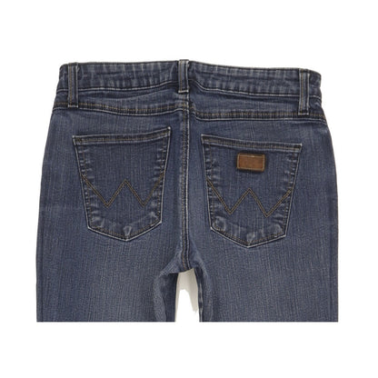 Wrangler Curved Women Blue Bootcut Slim Stretch Jeans W29 L31