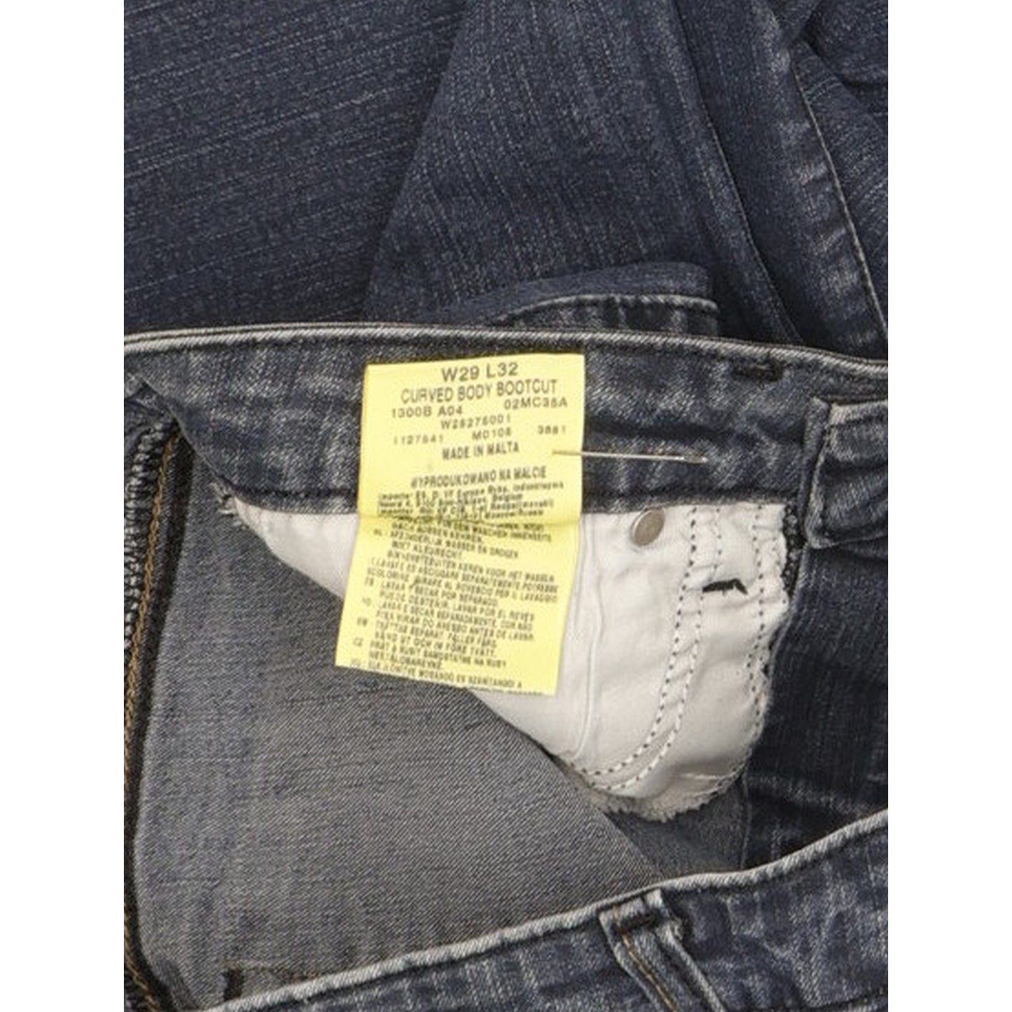 Wrangler Curved Women Blue Bootcut Slim Stretch Jeans W29 L31