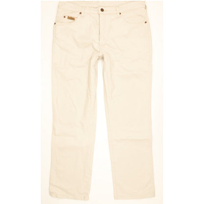 Wrangler Texas Men Beige Straight Regular Stretch Jeans W34 L29