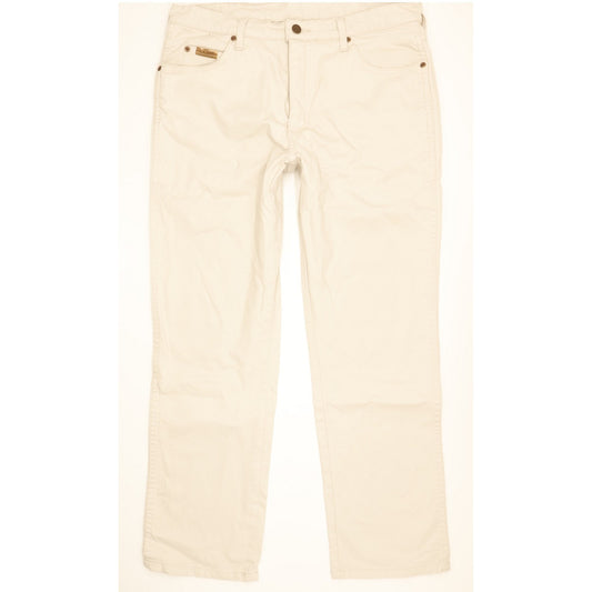 Wrangler Texas Men Beige Straight Regular Stretch Jeans W34 L29