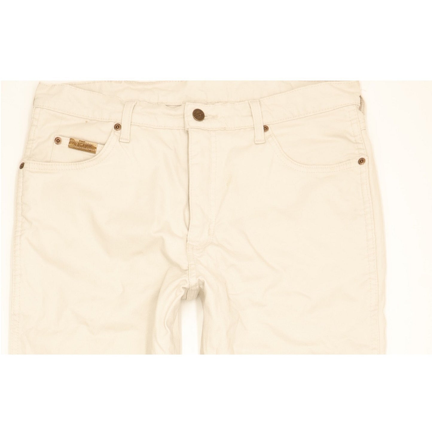 Wrangler Texas Men Beige Straight Regular Stretch Jeans W34 L29