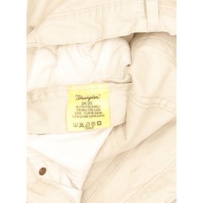 Wrangler Texas Men Beige Straight Regular Stretch Jeans W34 L29