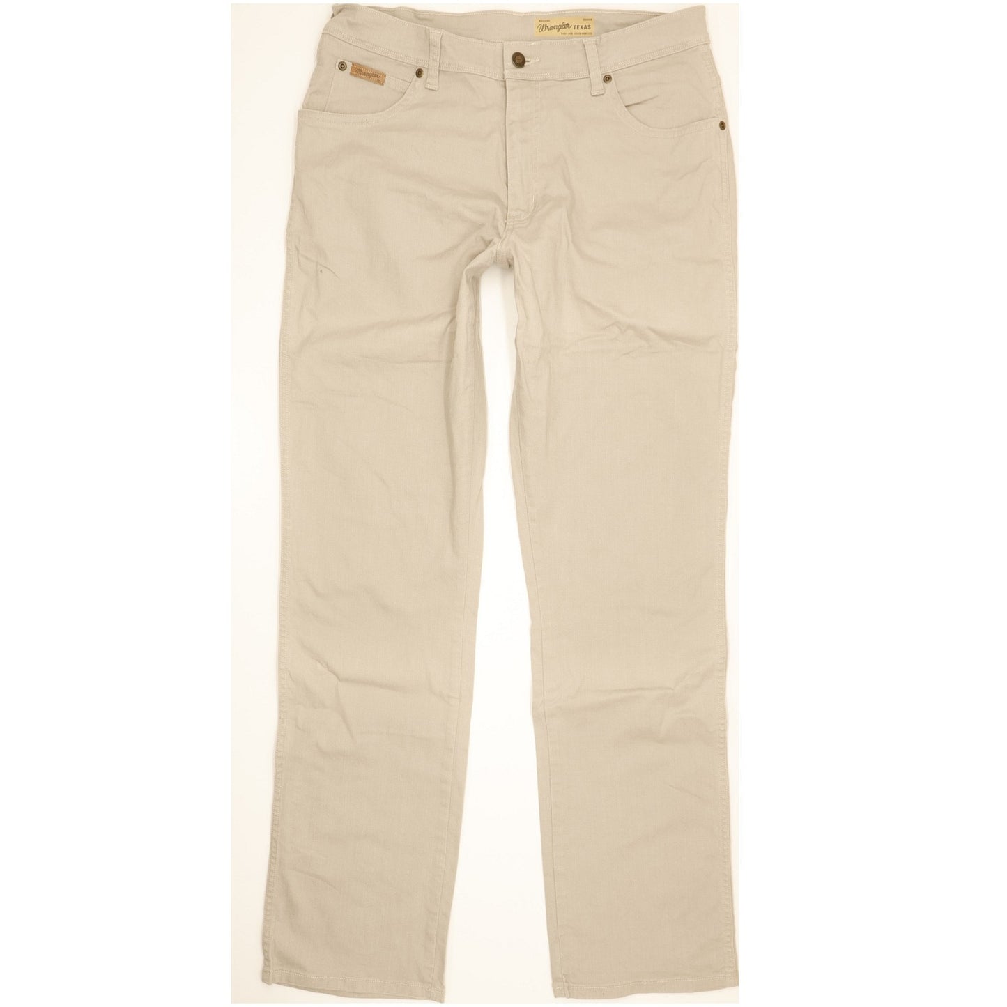 Wrangler Texas Men Beige Straight Regular Stretch Jeans W34 L33
