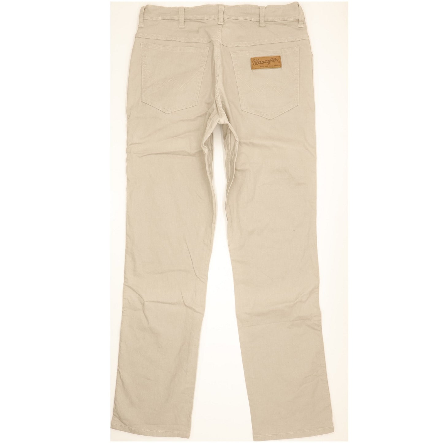 Wrangler Texas Men Beige Straight Regular Stretch Jeans W34 L33