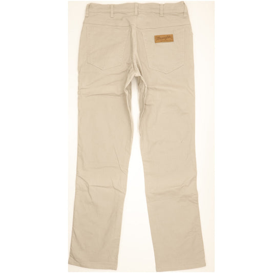 Wrangler Texas Men Beige Straight Regular Stretch Jeans W34 L33