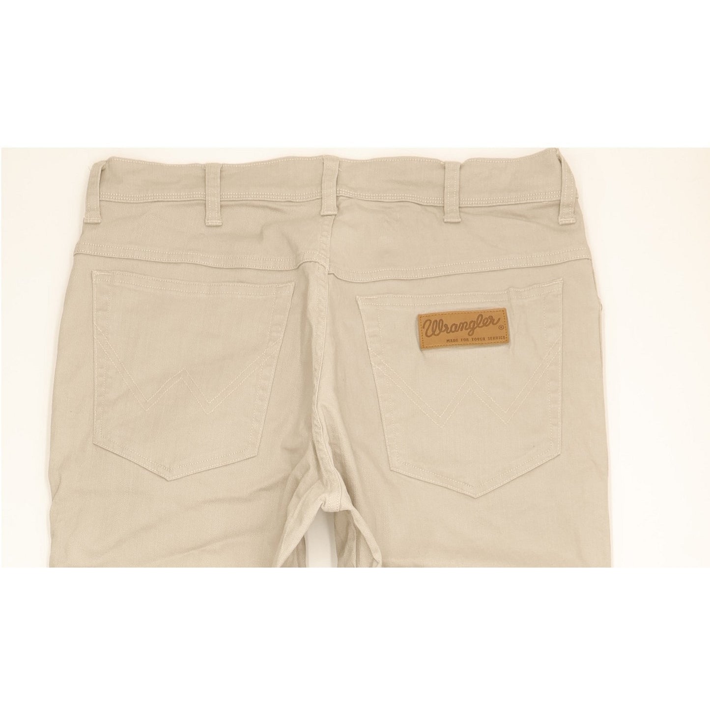 Wrangler Texas Men Beige Straight Regular Stretch Jeans W34 L33