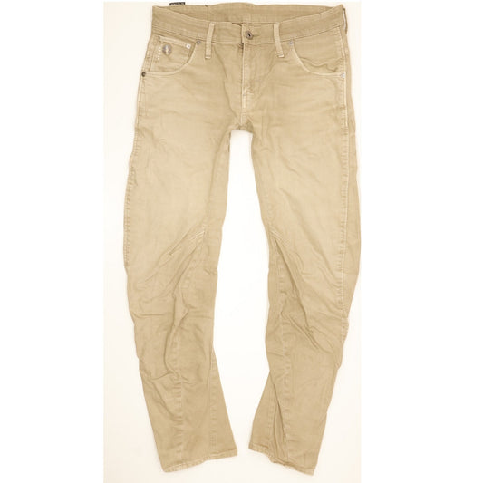 G-Star Arc 3D Men Beige Tapered Slim Stretch Jeans W31 L30