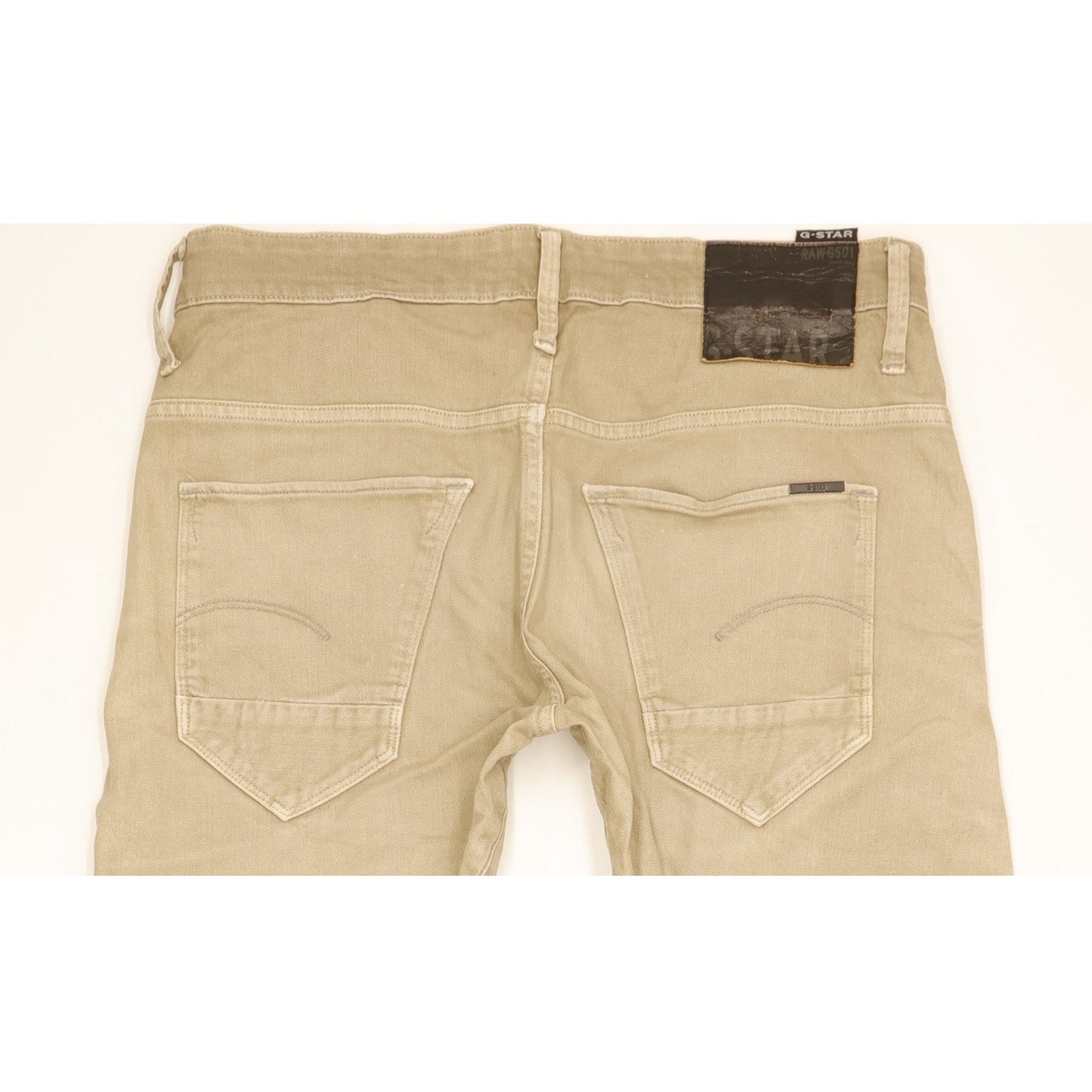 G-Star Arc 3D Men Beige Tapered Slim Stretch Jeans W31 L30