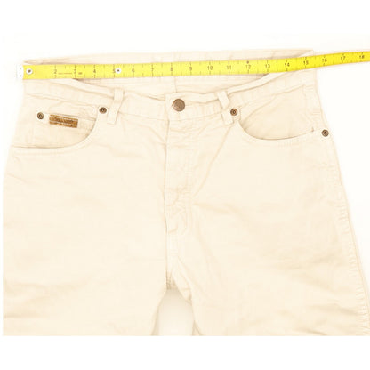Wrangler Utah Men Beige Tapered Relaxed Jeans W31 L31