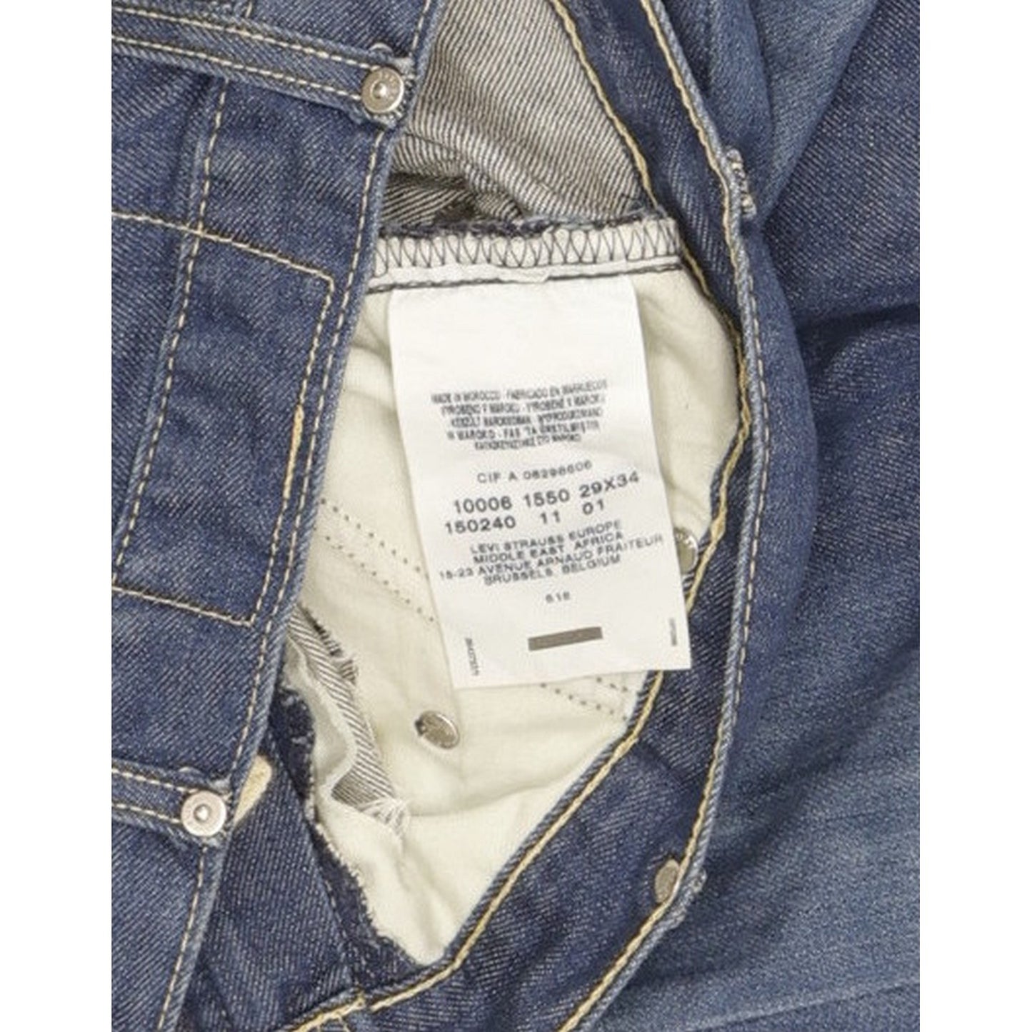 Levi's Engineering Type 6 Men Blue Straight Regular Stretch Jeans W29 L32