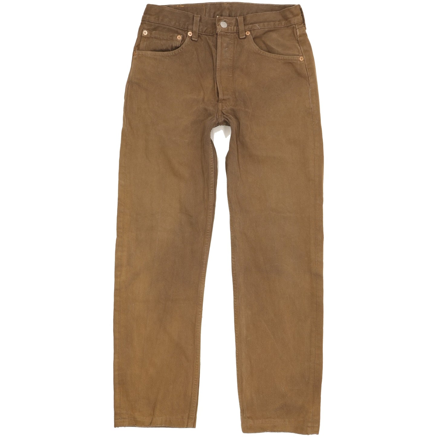 Levi's 501 Made in USA Men Brown Straight Regular Jeans W31 L28
