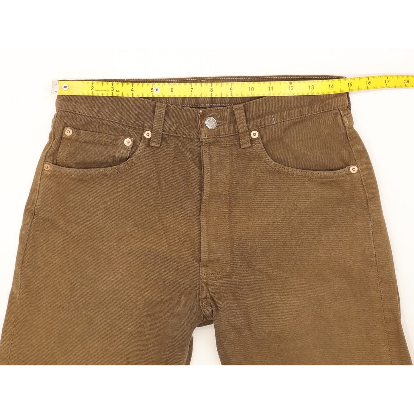 Levi's 501 Made in USA Men Brown Straight Regular Jeans W31 L28