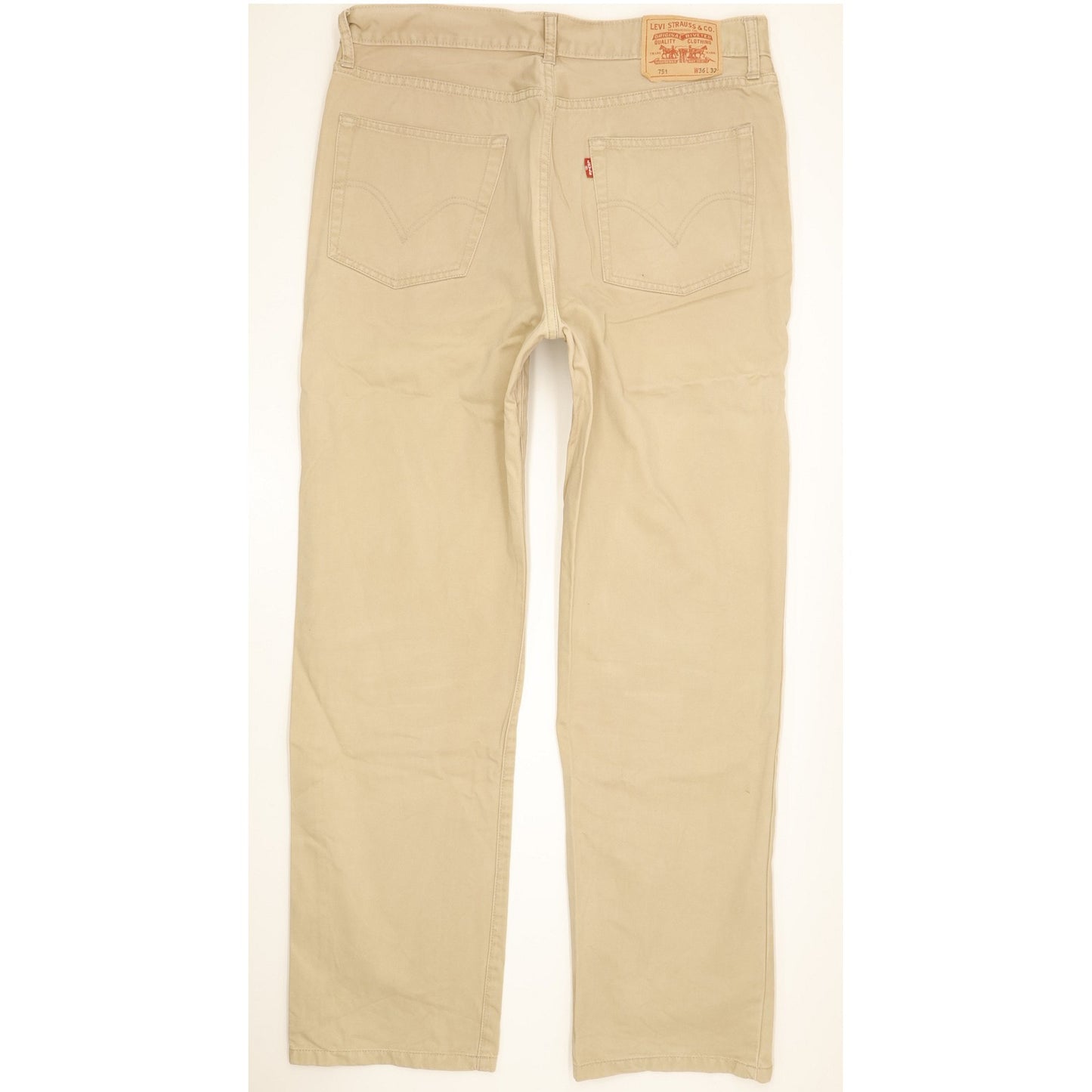 Levi's 751 Men Beige Straight Regular Jeans W36 L31