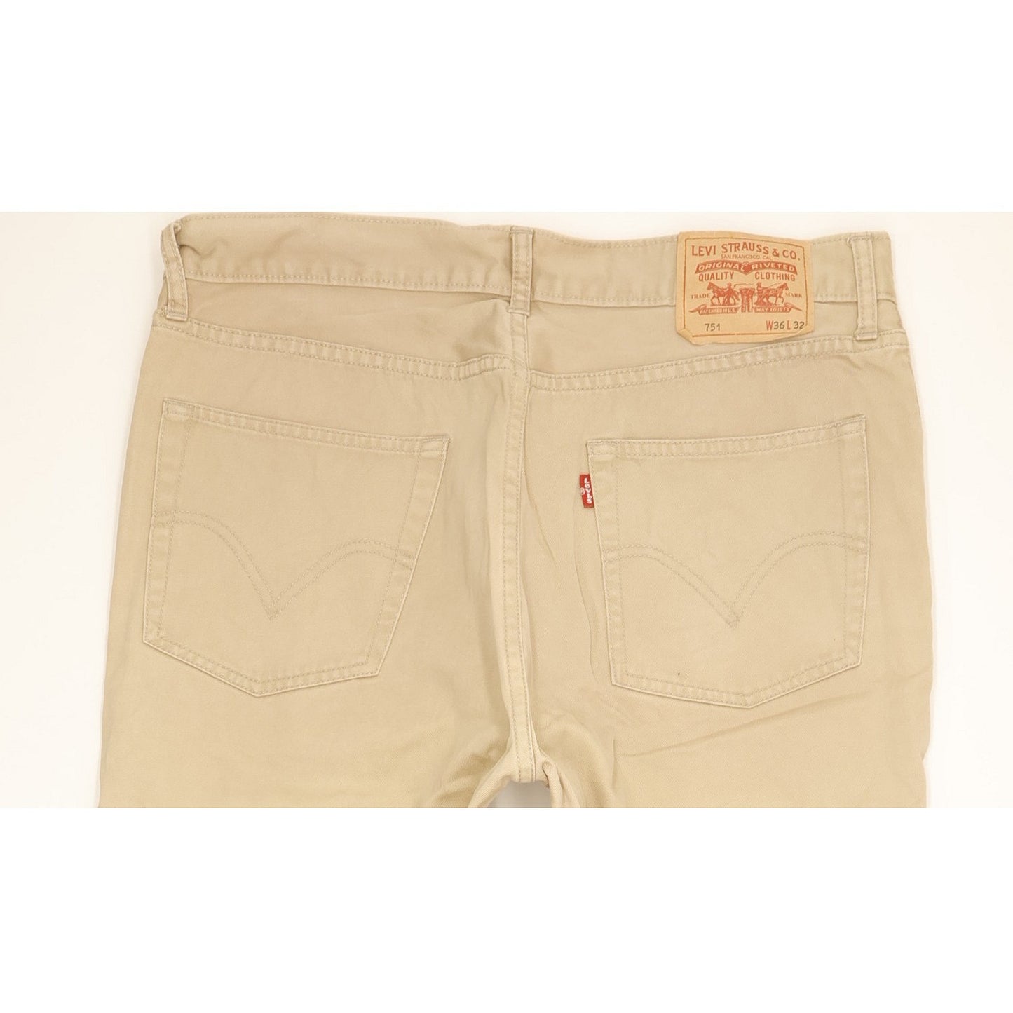 Levi's 751 Men Beige Straight Regular Jeans W36 L31