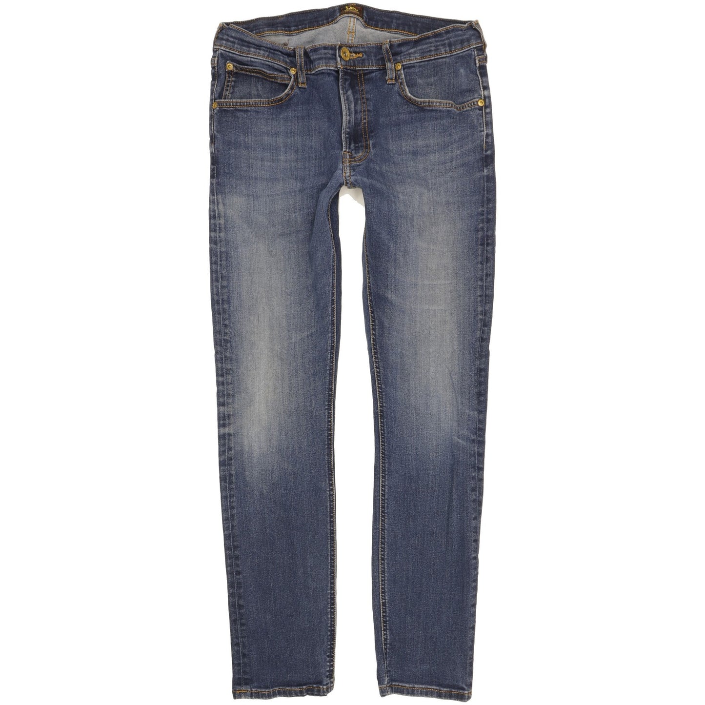 Lee Luke Men Blue Skinny Slim Stretch Jeans W33 L30