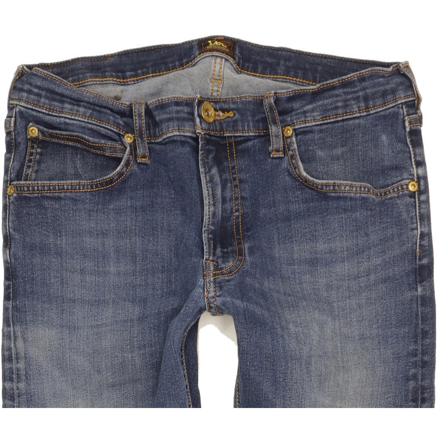 Lee Luke Men Blue Skinny Slim Stretch Jeans W33 L30