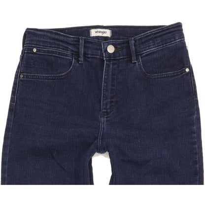 Wrangler Women Blue Straight Slim Stretch Jeans W28 L28