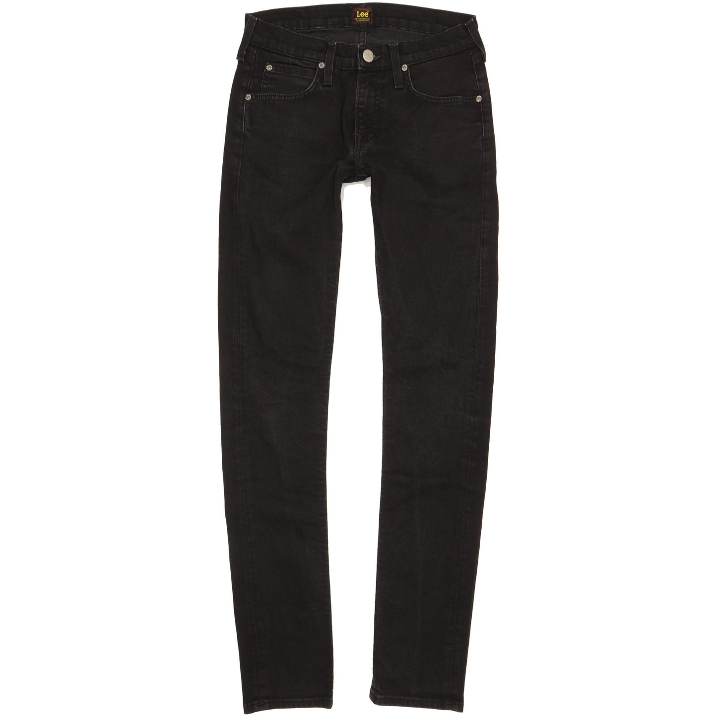 Lee Luke Men Black Skinny Slim Stretch Jeans W28 L34