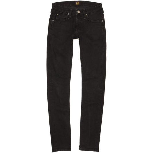 Lee Luke Men Black Skinny Slim Stretch Jeans W28 L34
