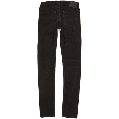 Lee Luke Men Black Skinny Slim Stretch Jeans W28 L34