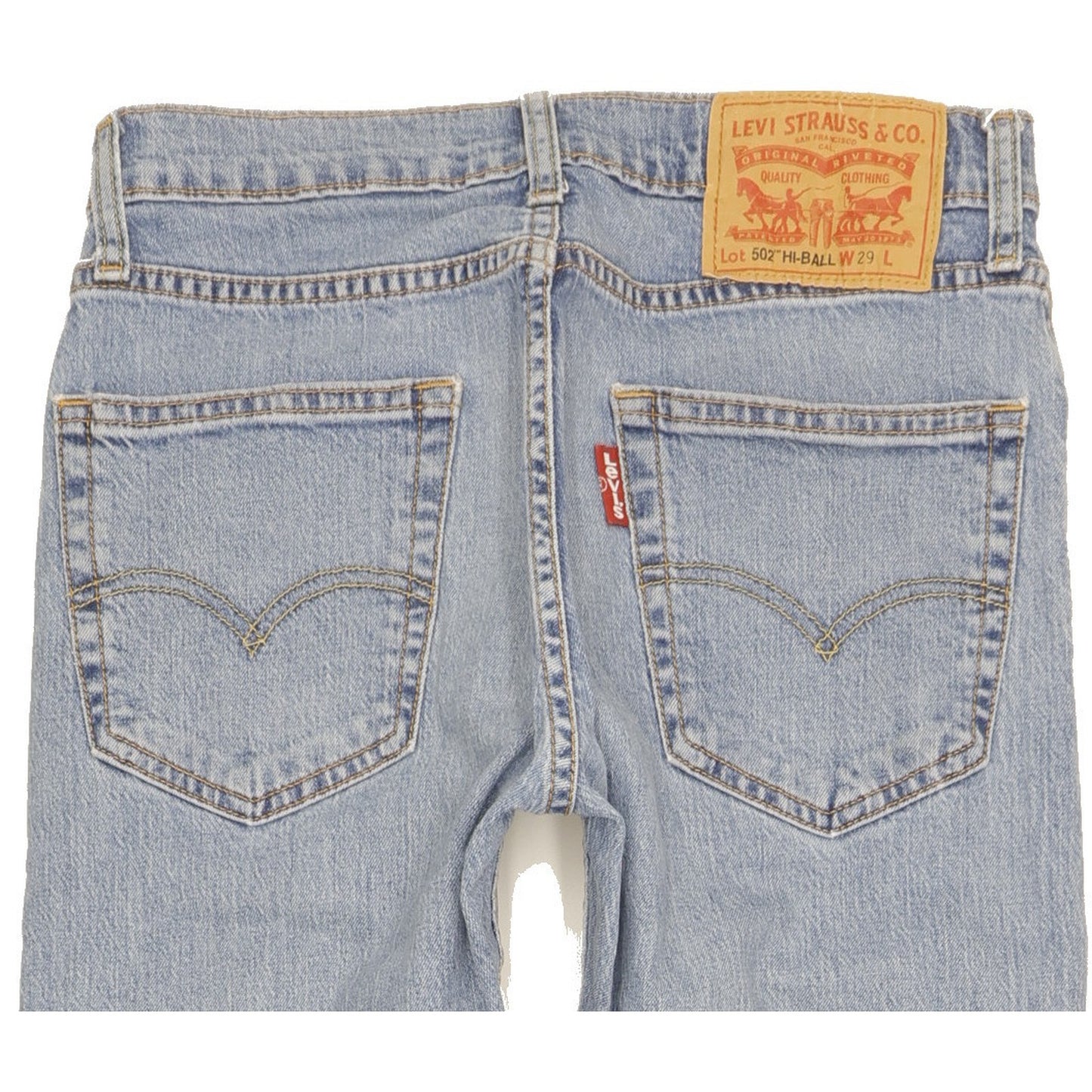 Levi's 502 Hi-Bll Men Blue Tapered Regular Stretch Jeans W29 L29