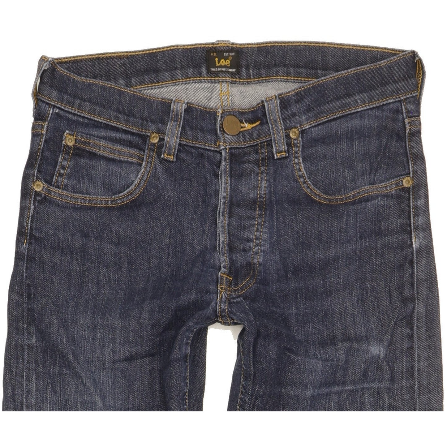 Lee Daren Men Blue Straight Slim Stretch Jeans W28 L31