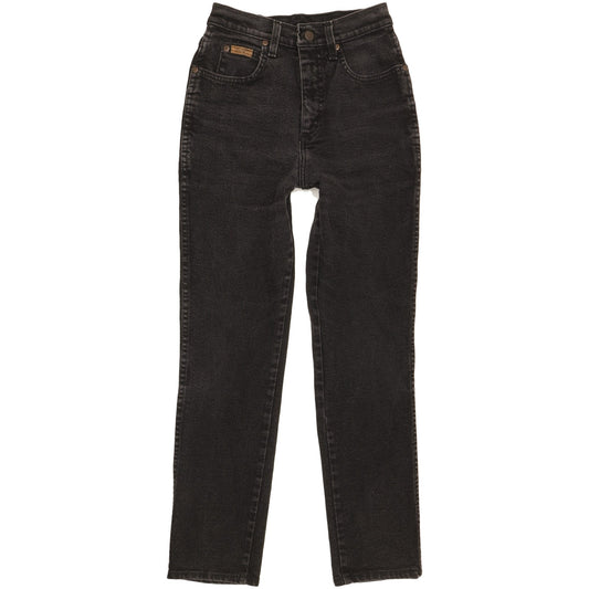 Wrangler Paula Black Straight Slim Stretch Jeans High Waisted W28 L28