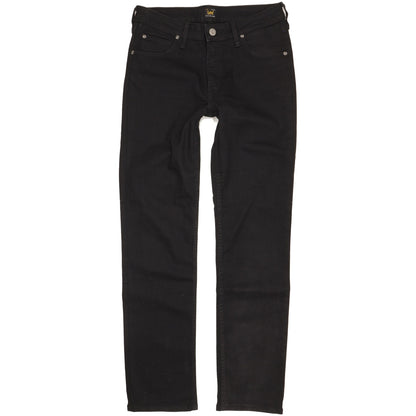 Lee Marion Women Black Straight Slim Stretch Jeans W30 L31