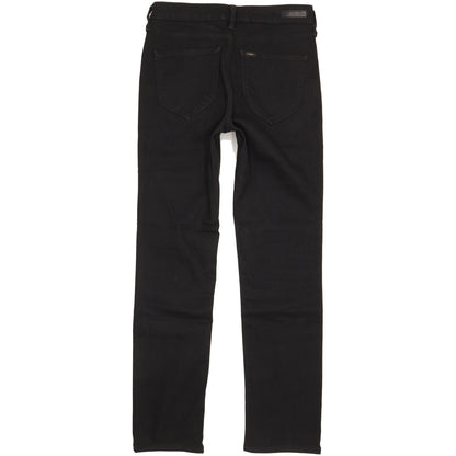 Lee Marion Women Black Straight Slim Stretch Jeans W30 L31