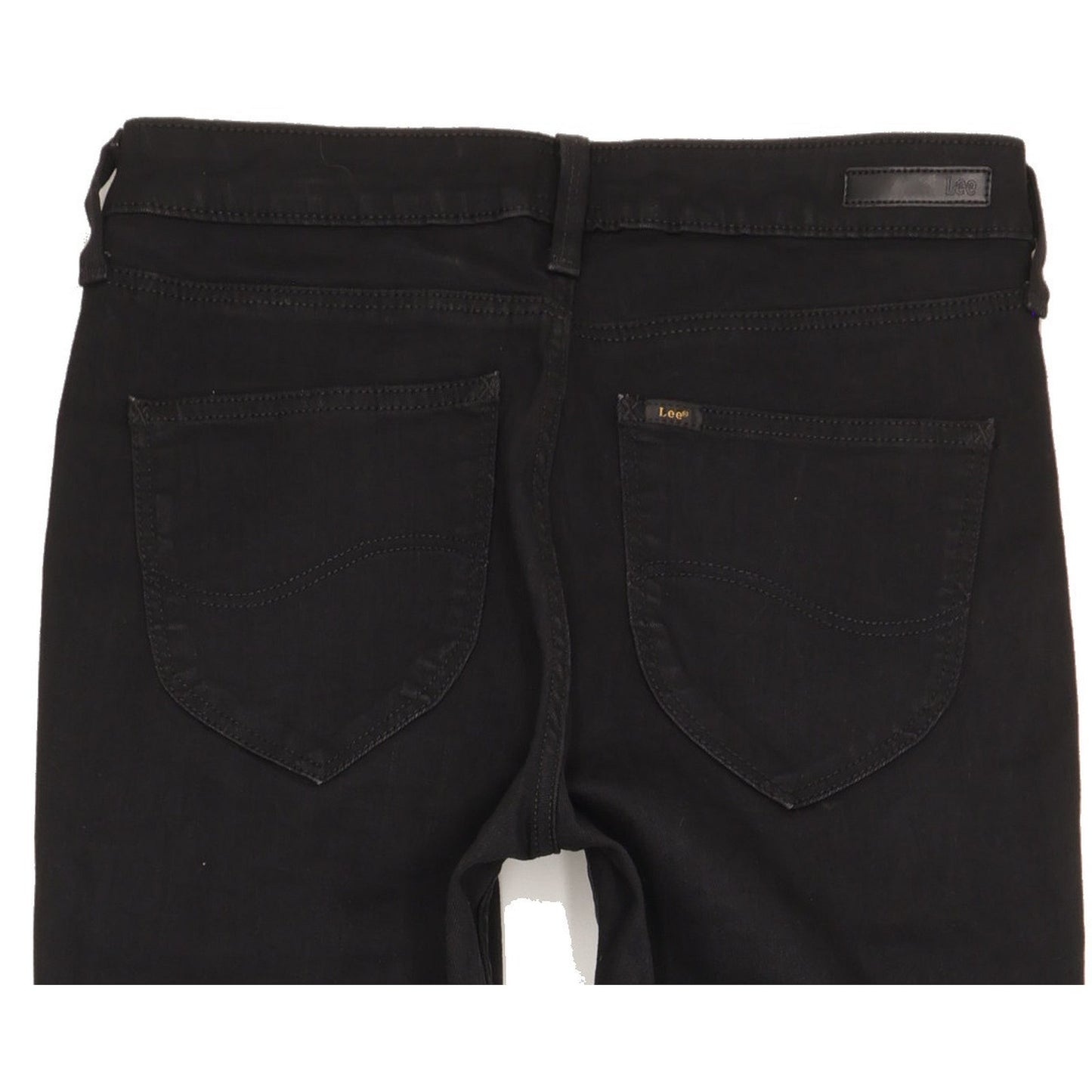 Lee Marion Women Black Straight Slim Stretch Jeans W30 L31